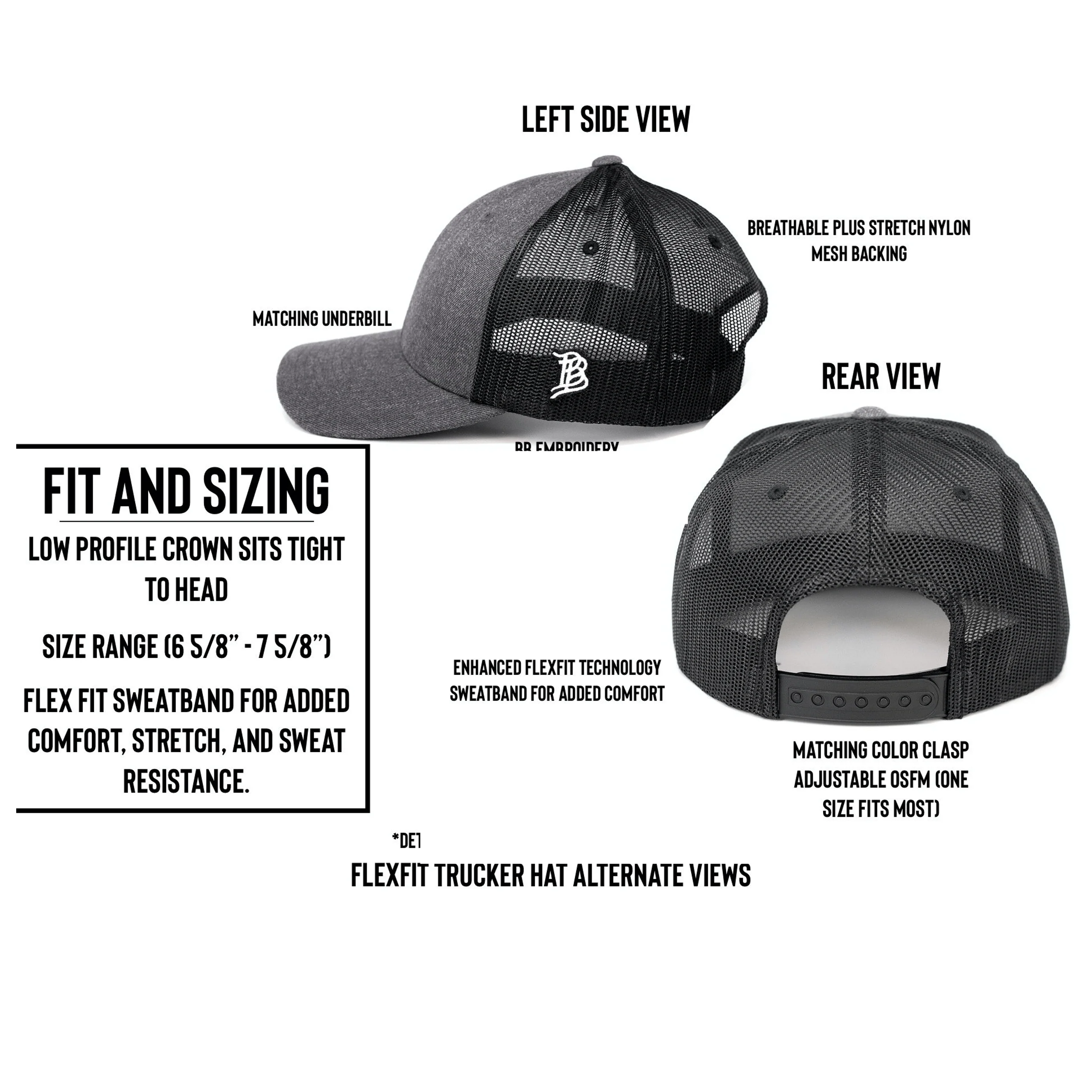 Artius Man Flexfit Trucker Snapback - Black - Image 4