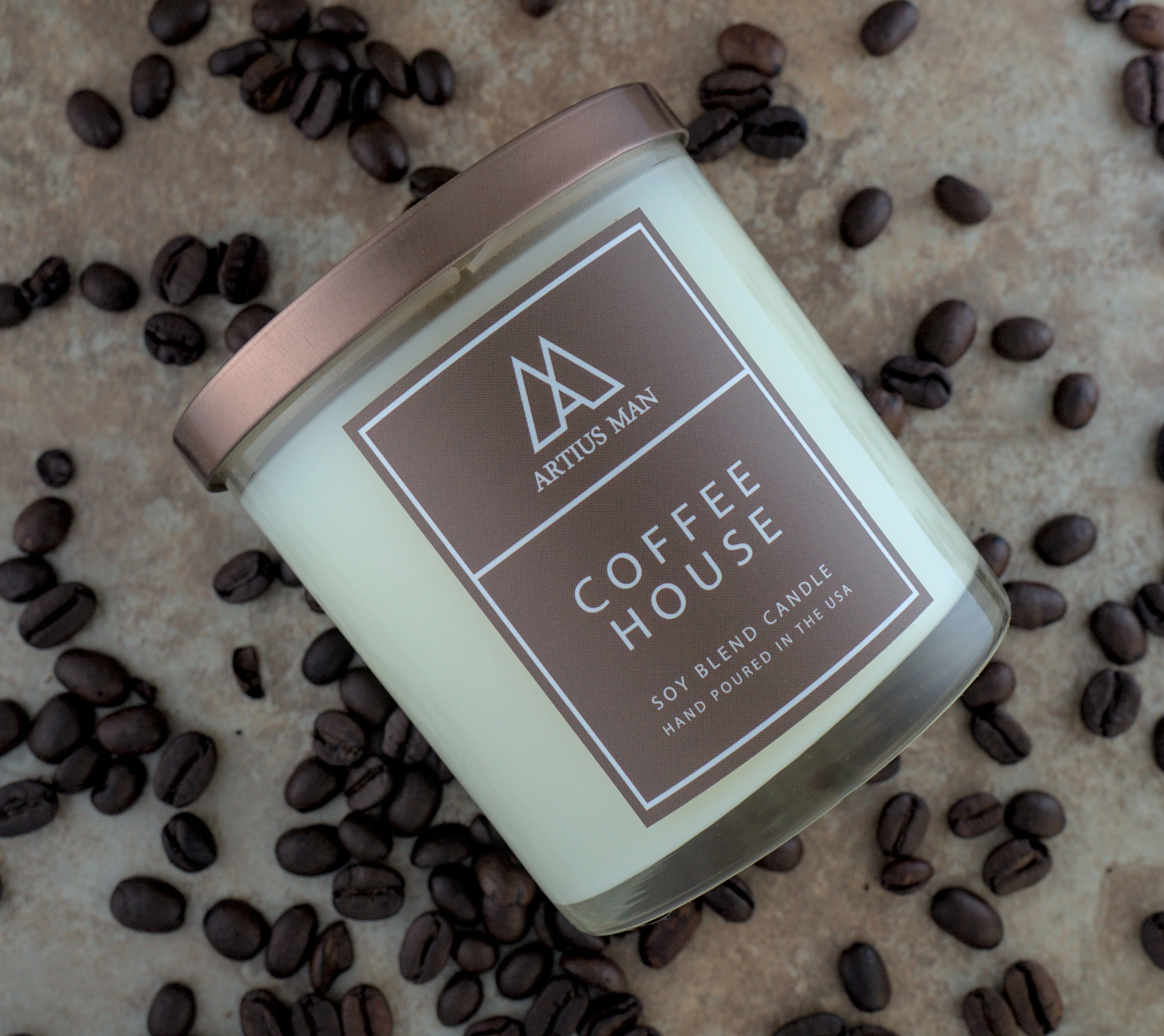 Coffee Scented Candle With Hints Of Vanilla & Hazelnut - Image 2