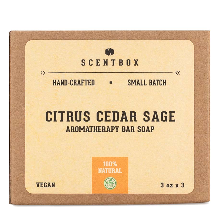 Natural Bar Soap 3 Pack - Citrus Cedar Sage - Image 2
