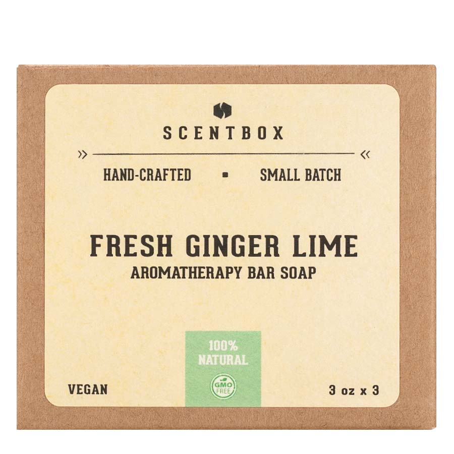 Natural Bar Soap 3 Pack - Fresh Ginger Lime - Image 2