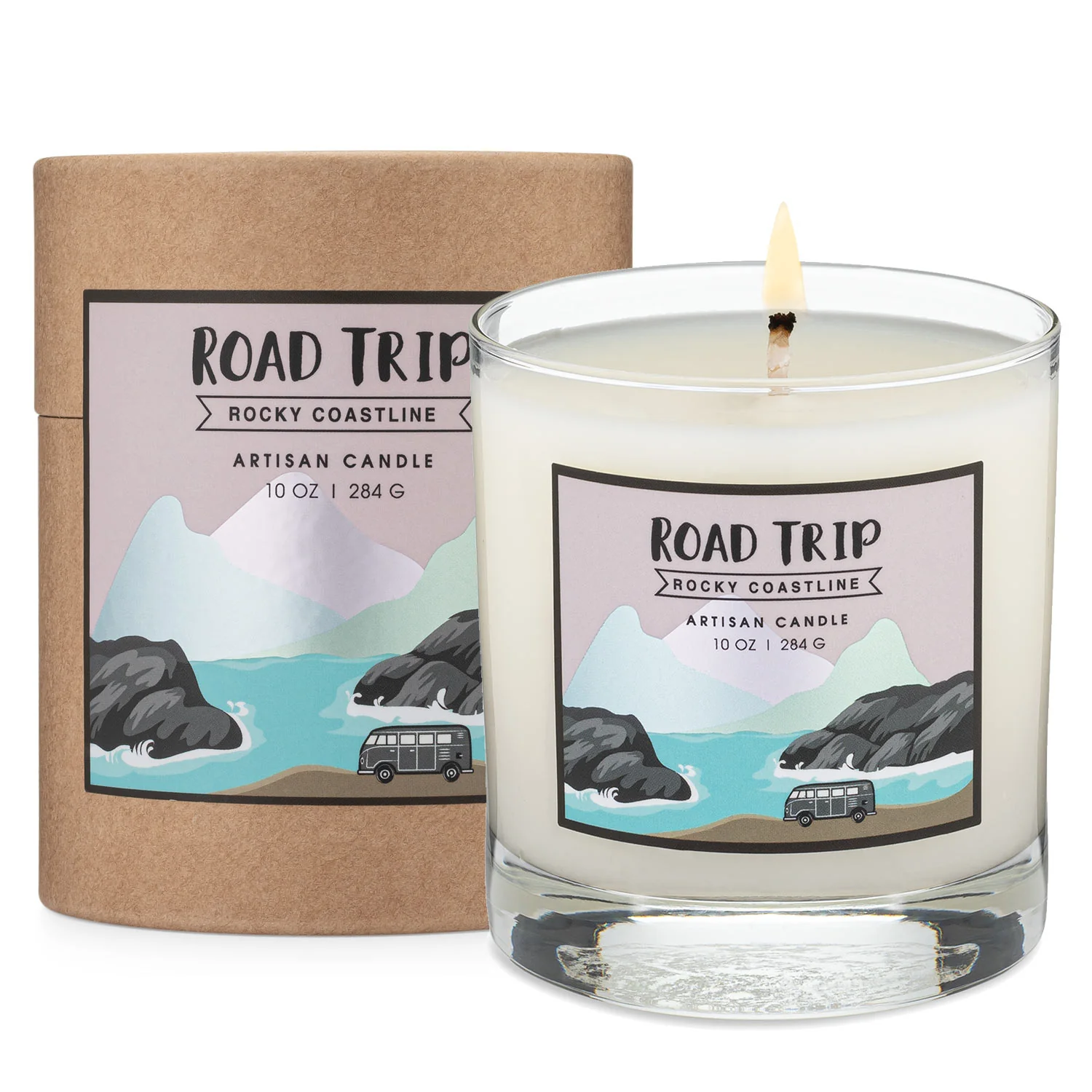 Road Trip Candle - Rocky Coastline - Image 2