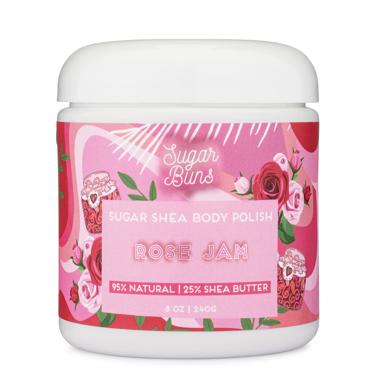Sugar Shea Body Polish - Rose Jam - Image 2